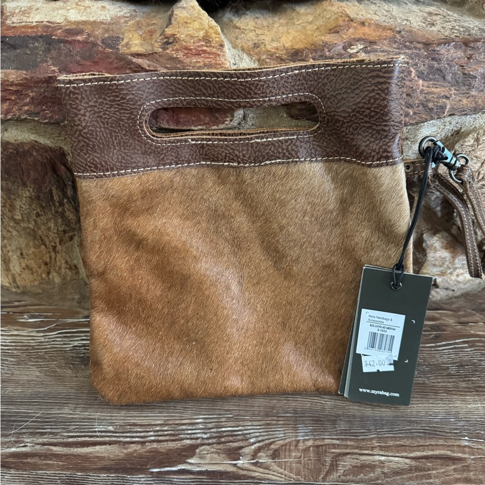 Myra Bag Brown and Tan Mini Bag